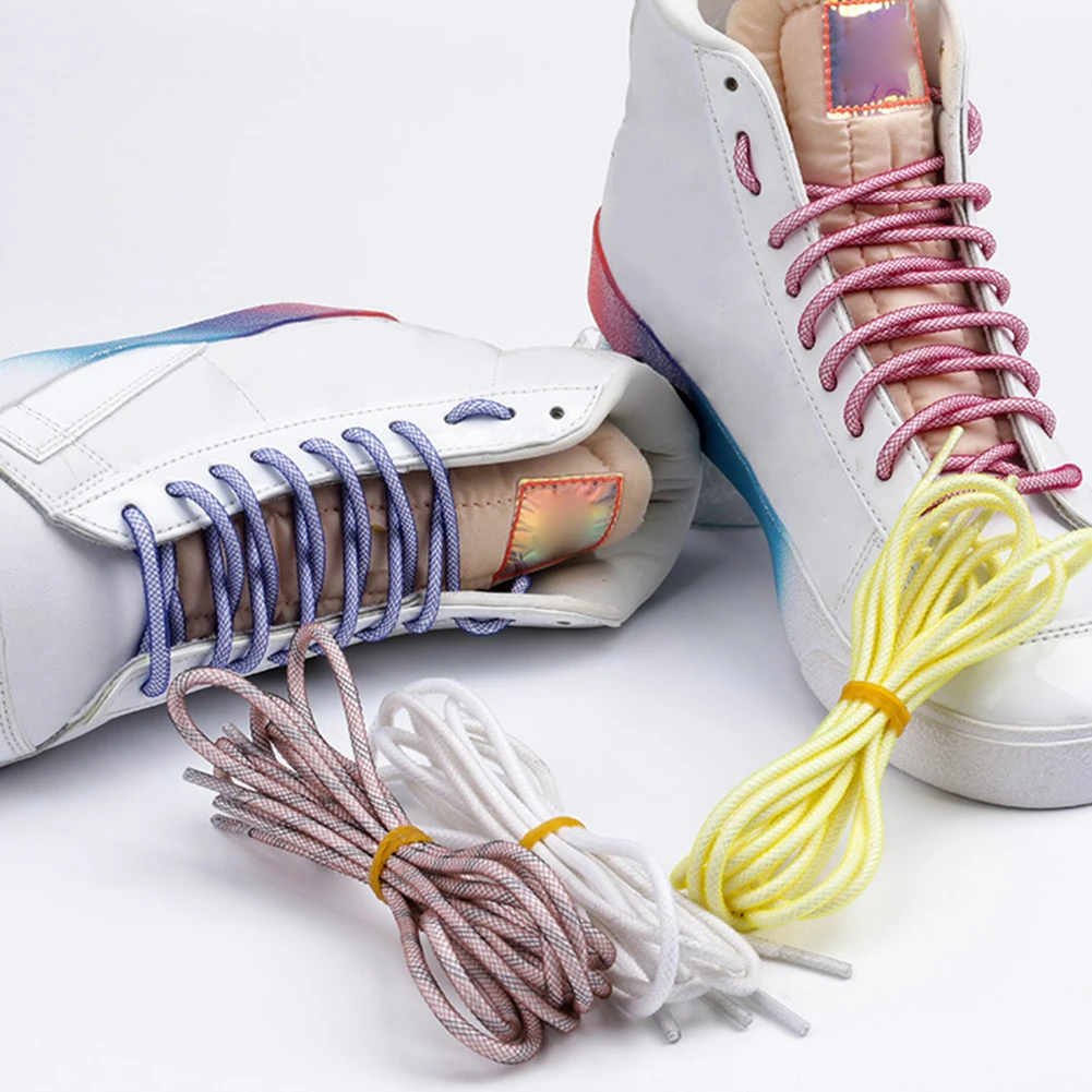 1 чифт кръгли връзки от вкара плат на ярки цветове, класически обувки, ежедневни спортни обувки, връзките за обувки, шнурове 80 см/100 см, 12 цвята