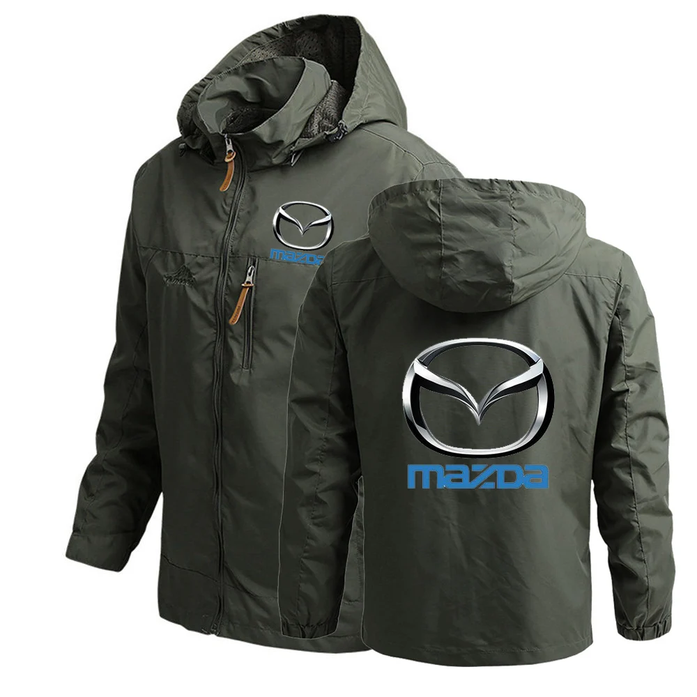 2022 Мъжете Mazda Кола Логото На Колеж С Качулка Стил На Печат Класически Топли Качулки Жилетка С Цип На Яке Hoody Палто Мъжки