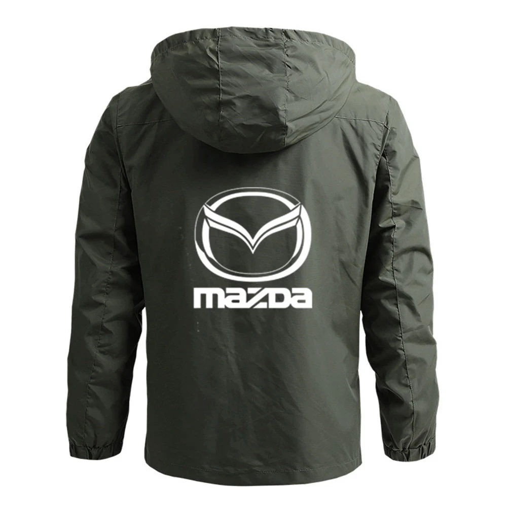 2022 Мъжете Mazda Кола Логото На Колеж С Качулка Стил На Печат Класически Топли Качулки Жилетка С Цип На Яке Hoody Палто Мъжки Изображение 5 