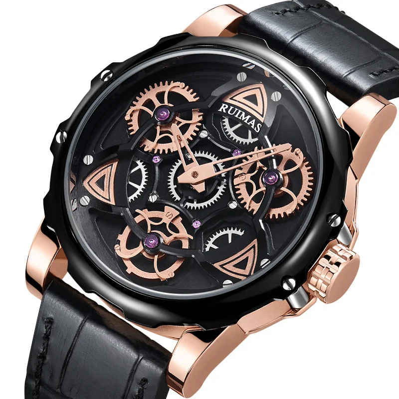 2022 Най-добрата марка на луксозни мъжки часовник креативната мода водоустойчив самоличността на спортна кожена каишка кварцови часовници мъжки часовници часовници