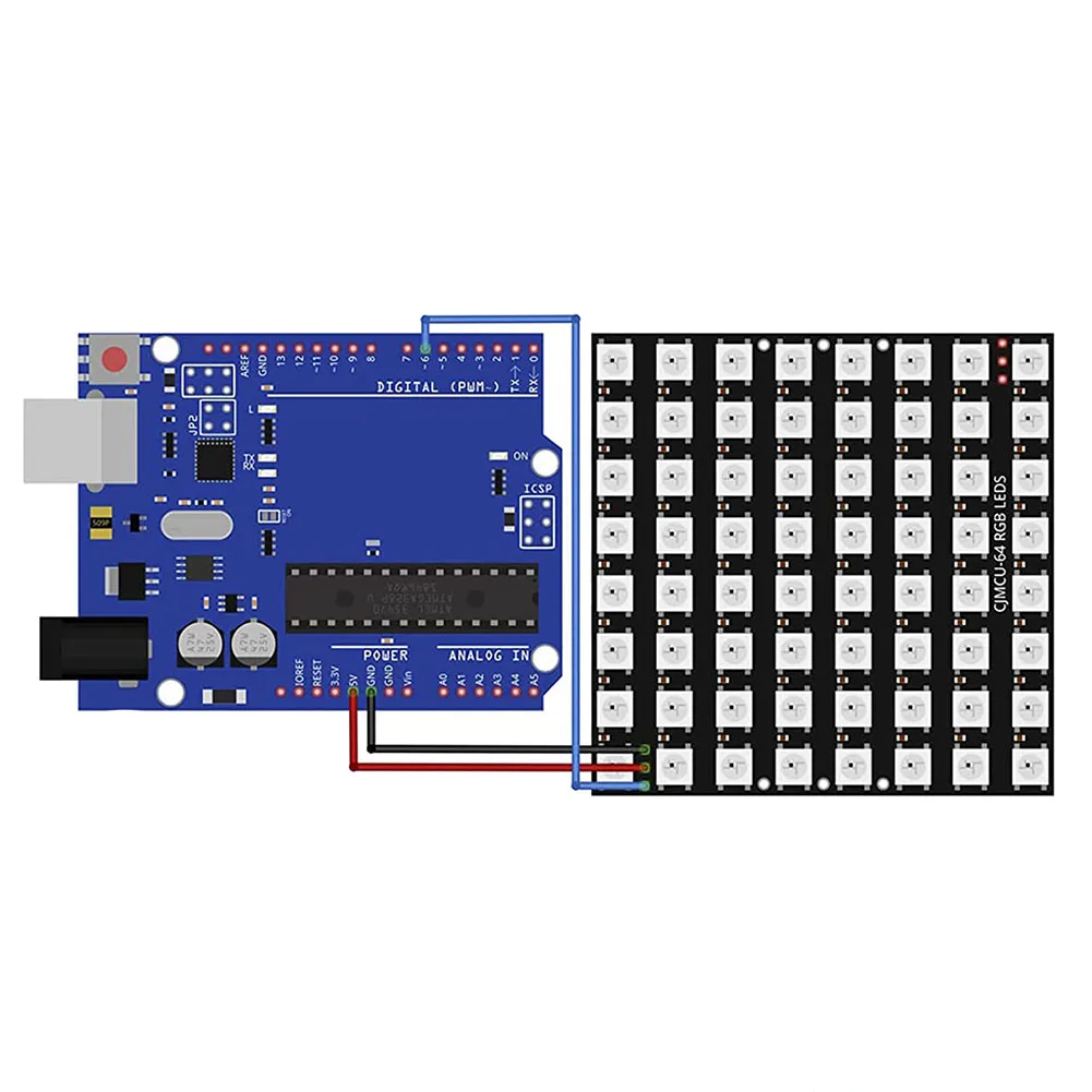 3 x U 64 led матрица панел CJMCU-8Х8 Модул е Съвместим с за Arduino и Raspberry Pi Изображение 2 