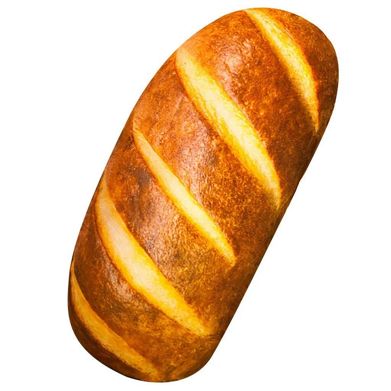 3D Моделиране на Формата на Хляб Възглавница е Мека Лумбална Възглавница за Гърба Забавно Храни Плюшен Мека Играчка за Домашен Декор