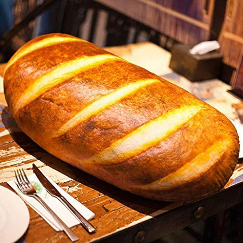 3D Моделиране на Формата на Хляб Възглавница е Мека Лумбална Възглавница за Гърба Забавно Храни Плюшен Мека Играчка за Домашен Декор Изображение 1 