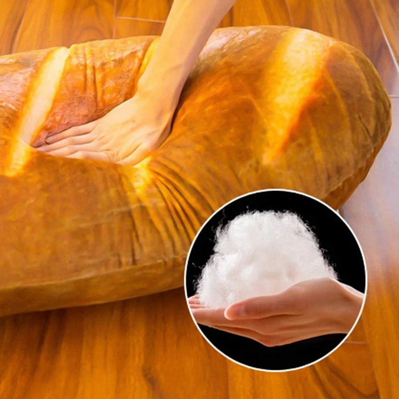 3D Моделиране на Формата на Хляб Възглавница е Мека Лумбална Възглавница за Гърба Забавно Храни Плюшен Мека Играчка за Домашен Декор Изображение 3 