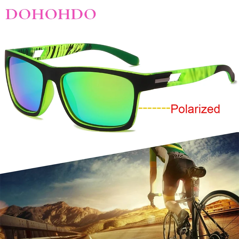 DOHOHDO Мъжки Поляризирани Слънчеви Очила са Модерни Слънчеви Очила за Нощно Виждане За Шофиране Мъжки Черни Спортни Очила За Риболов UV400 Gafas De Sol