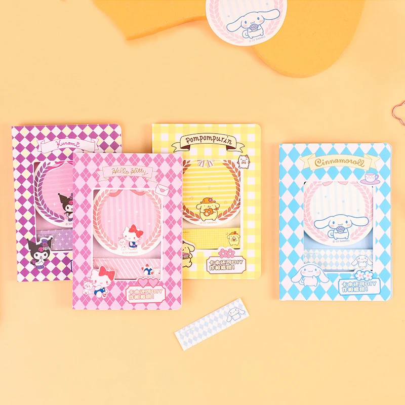 Sanrio Стикер Kawaii Здравей Kittys Mymelody Cinnamoroll Аксесоари Сладки Студентите Колеж Стил Картичка Книга Ръчно Изработени Сметка Подарък На Едно Момиче