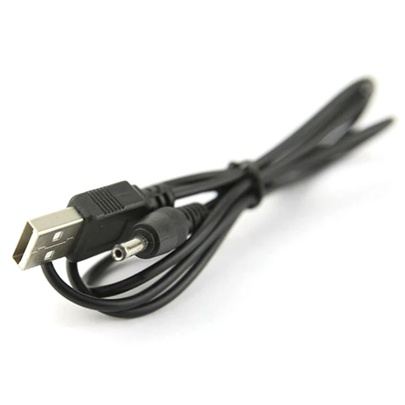 USB Порт До 2,5 3,5 4,0 5,5 mm 5 В dc Жак за Съединител за захранващ Кабел Черен