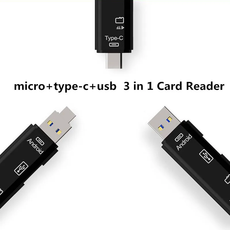 Usb Четец на Карти Високоскоростна SD TF Micro SD Четец на Карти Type C C USB Micro USB Memory OTG Четец на Карти за Преносим Компютър PC Телефон Изображение 5 