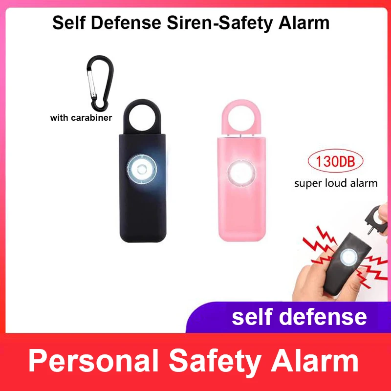 Алармена система за Сигурност на Сирената Самозащита за Жени Ключодържател с 130 db SOS LED Лампа Лична Аларма на Ключодържател Лична Безопасност Аларма