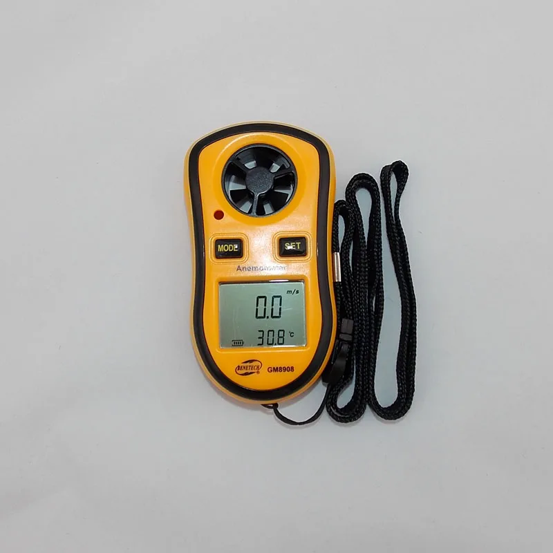 Анемометр LCD Джобен Умен Въздушен Измерване на Скоростта на Вятъра се Измерва Скоростта на GM8908