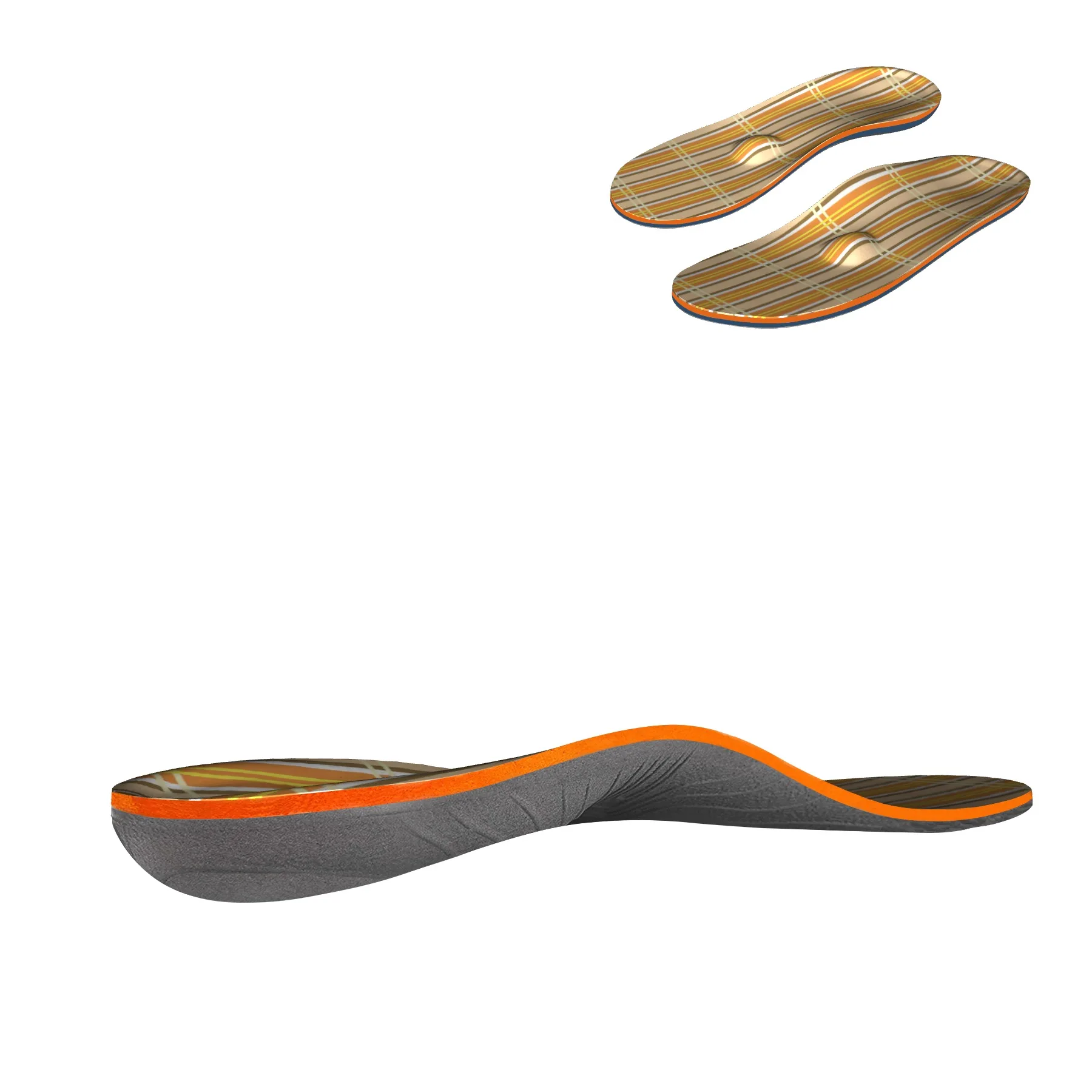 Висока Поддържаща Стелка Arch Support Спорт На Открито Удобна Памет Бавно Еластична Стелка На Мъжки Обувки Изображение 1 