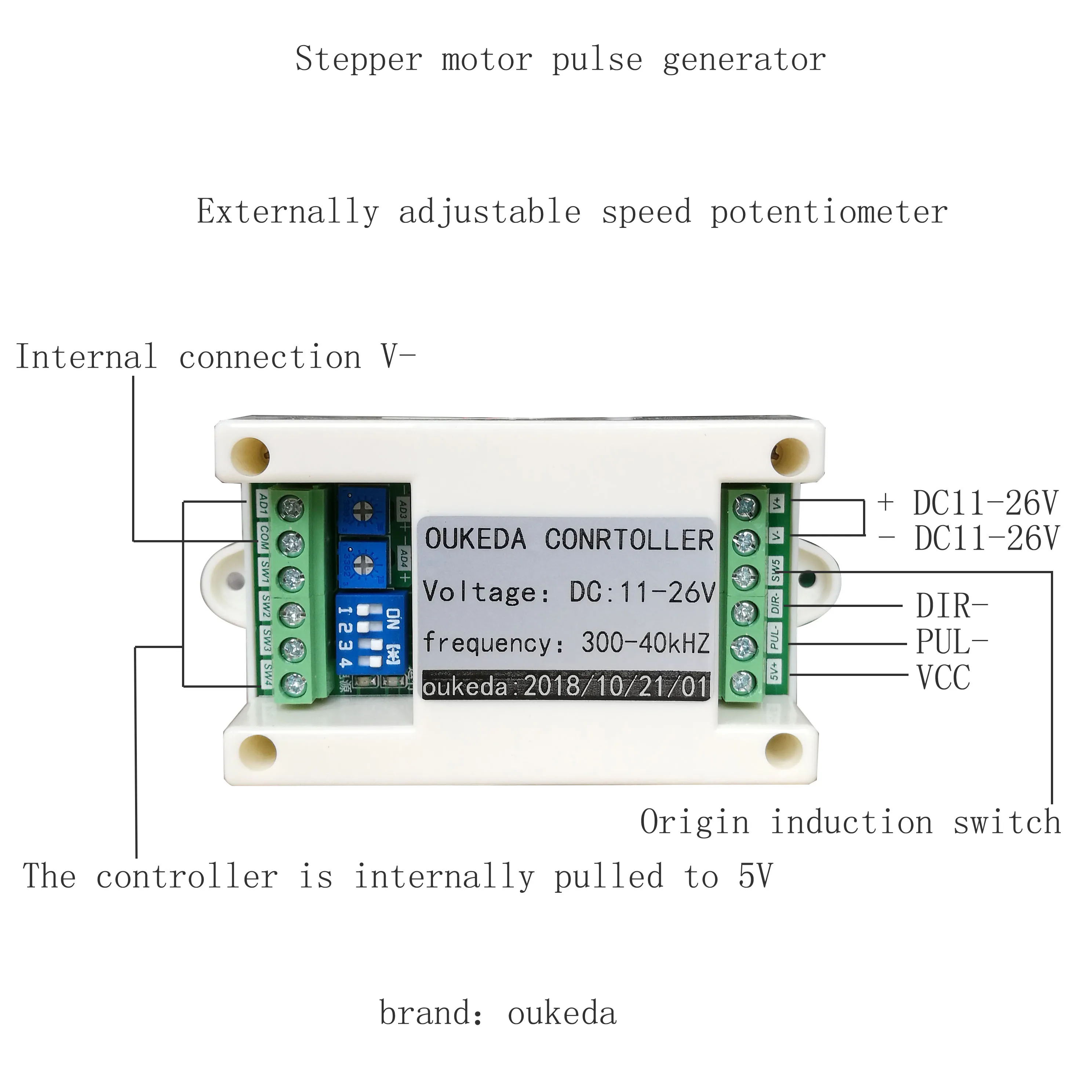 Генератор на импулси стъпков мотор DC11-26V контролер импулси на двигателя генератор на сигнали-лесният АД
