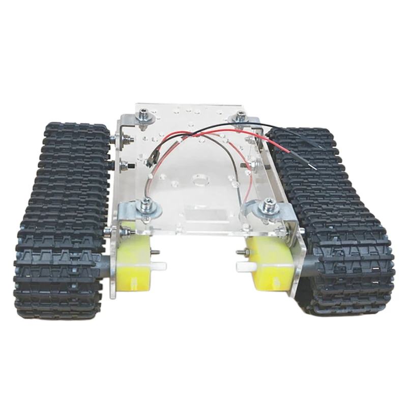 Еднослоен/Двуслойни Суперэкономичный Робот-Танк Шаси Акрилни Двигател TT 3-9 В Верижен Автомобил Smart Car Шаси