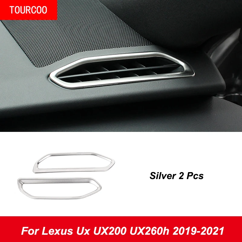 За Lexus Ux UX200 UX260h 2019-2021 арматурното табло, Климатик, Изход на Въздуха Декоративна Рамка От Неръждаема Стомана Стикер Аксесоари