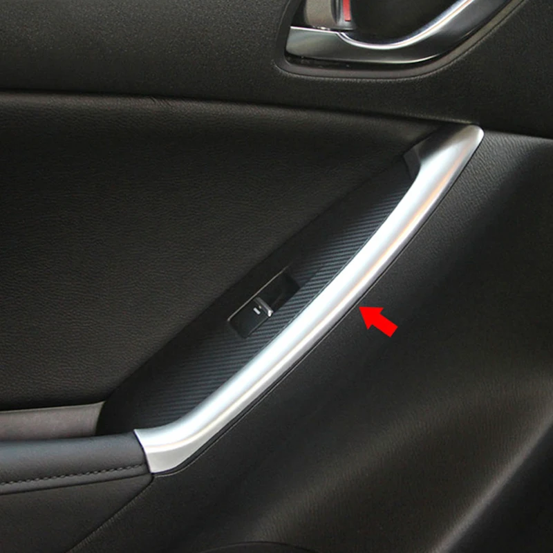 За Mazda CX-5 CX5 2012 2013 2014 2015 2016 ABS Матиран Интериор, Подлакътник на Задната Врата Дръжка Капак Тапицерия на Колата Аксесоари за полагане на 2 бр.