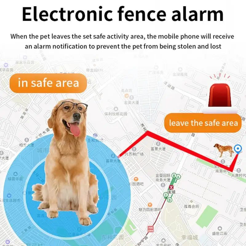 Интелигентен Разговор За Домашни Любимци GPS Локатор Устройство за Защита От Загуба на Кучета и Котки Водоустойчив IP67 Електронен Ограда Позиционирующий Яка Умен Продукт Изображение 0 