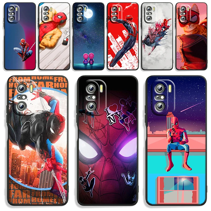 Калъф за телефон Marvel с Човека-паяк Xiaomi Redmi K40 Gaming K30 9i 9T 9А 9В 9 8A 8 GO S2 6 Pro Prime Силиконов калъф