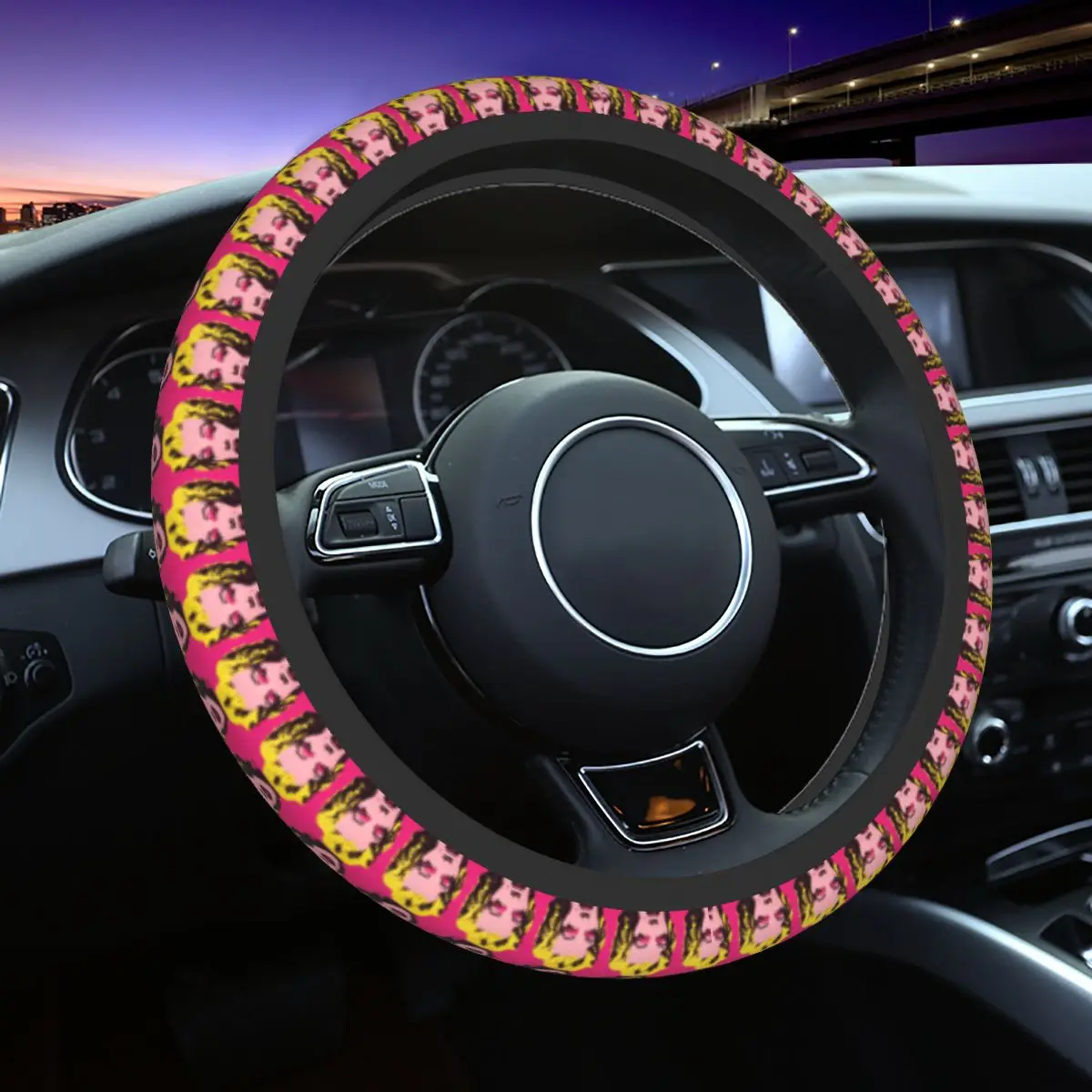 Мерилин Монро Секси Звезда на Капака на Волана на Автомобила имат противоплъзгаща Защита на Волана на Автомобила Цветна Кола-стайлинг Аксесоари за Автомобили