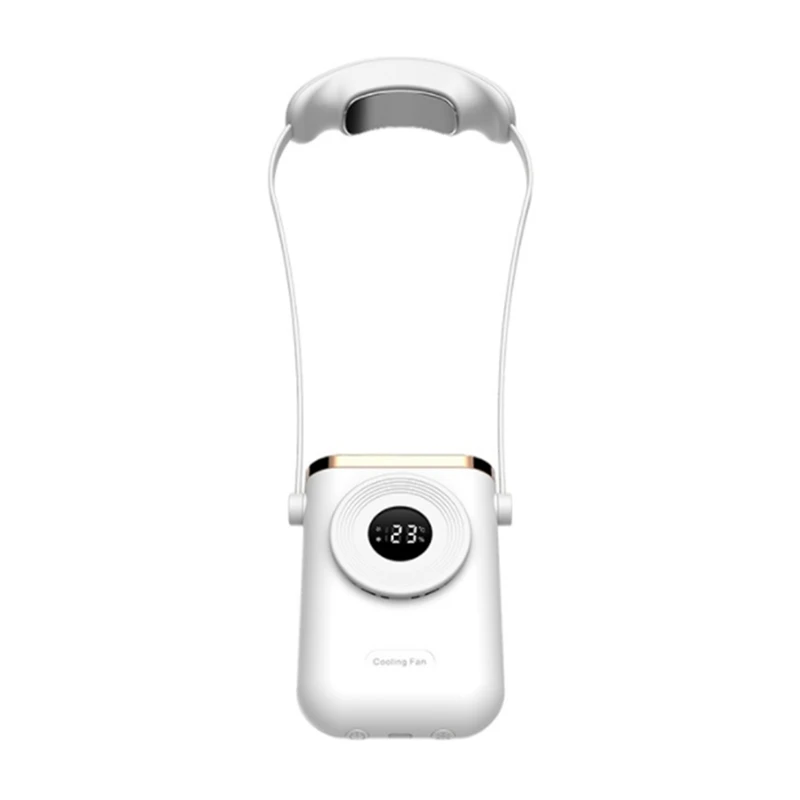 Миниый фен на шията Преносим Безлопастный USB Акумулаторна Тъпо Спортен Вентилатор За Външно Отделни Полупроводникови Вентилатора за Охлаждане