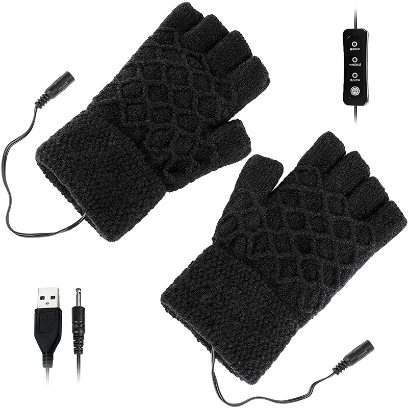 Ръкавици с Топъл USB, Унисекс, Зимни Ръкавици, Топли Ръкавици За Отопление на Помещения Или на улицата, Топли Ръкавици