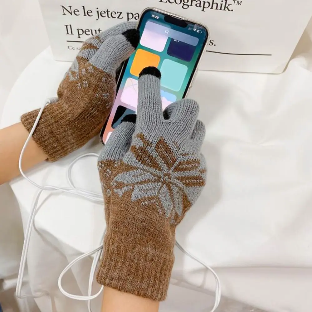 Сензорен Екран Спорт На Открито USB Акумулаторни Мъжки, Дамски Ръкавици С Електрически Отопляеми Възли Ръкавици-Топлите Ръкавици, Ръкавици без пръсти