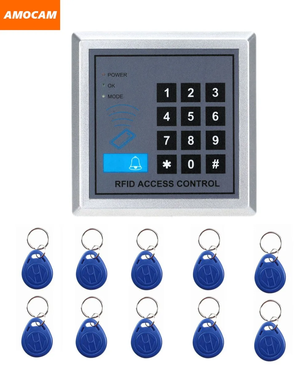 Система за контрол на достъпа до Дверному замъка с 10 брелками поддържа Система за сигурност на дома, офиси 250 потребители, Безконтактен Електронен вход RFID Изображение 0 