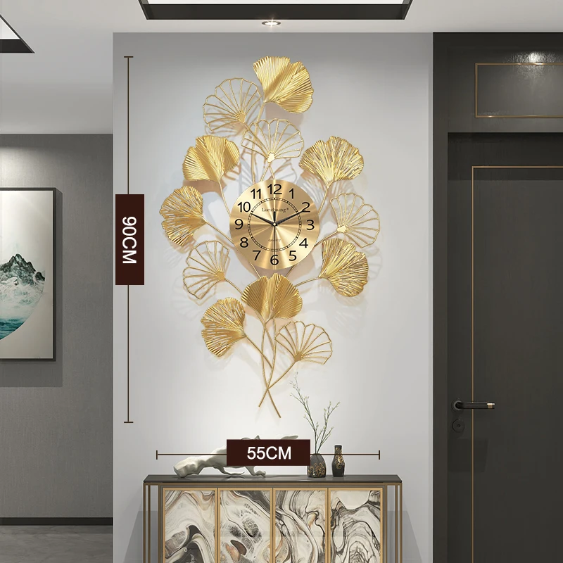 Творчески Големи Стенни Часовници За Всекидневна Луксозно Изкуството На Китайски Стил На Модерните Дигитални Стенни Часовници Механизъм Reloj Сравнение Декорация На Дома, 5