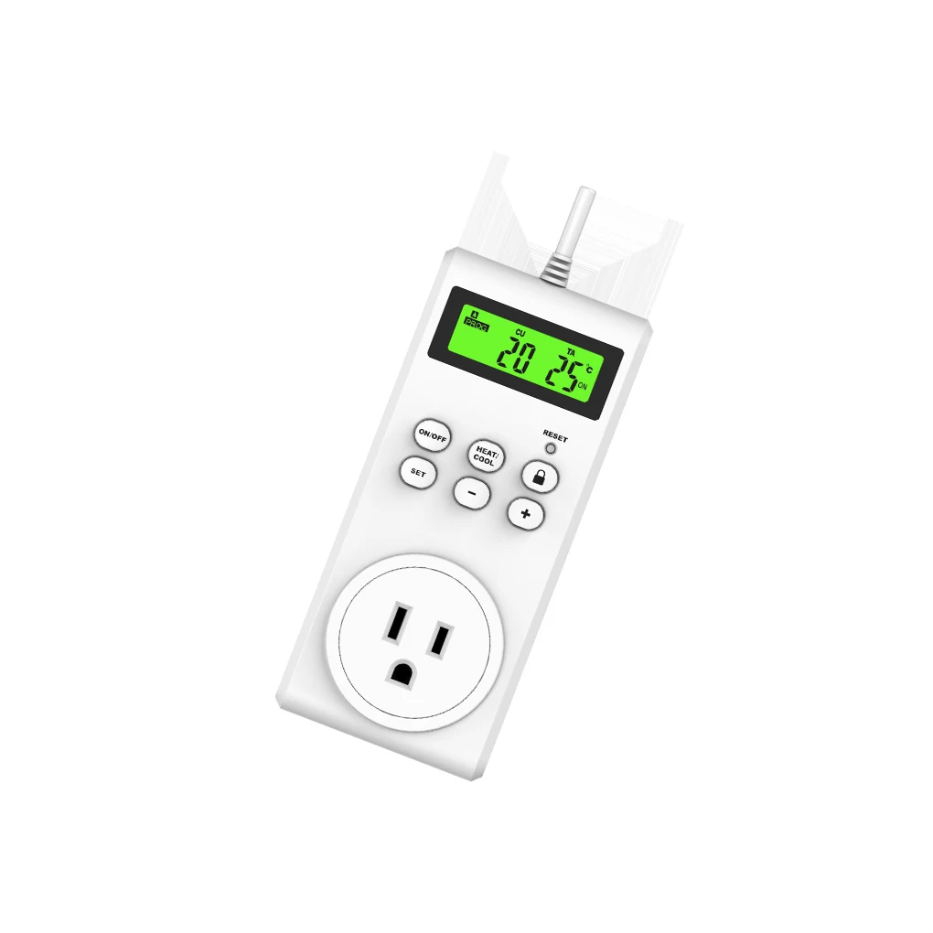 Термостат С функция Нагревател и Охлаждане Регулатор на Температурата Безжична Plug-Прецизно Управление на Изход Всекидневна Офис
