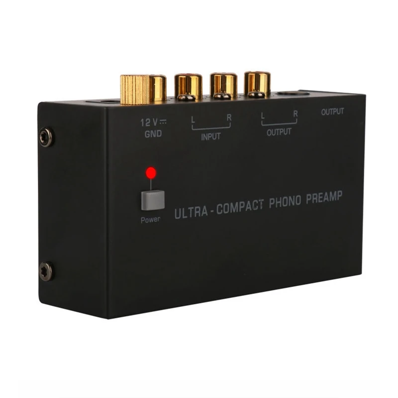 Ультракомпактный Фоно-Предусилвател Плейър инструмент е стар фонограф Предусилвател Мини Стерео Аудио Hifi С Интерфейси RCA Изображение 1 