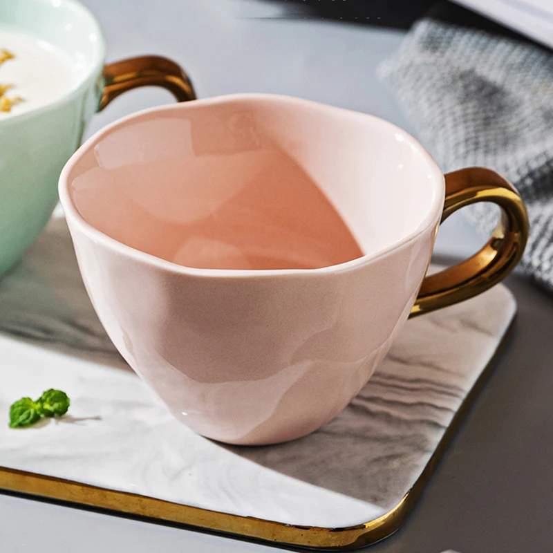 Чаши за Еспресо Оригинален Закуска Персонални сублимационен печат Кафеена Чаша с Капак Сладък Следобеден Чай Nordic Tasse Пътна Чаша