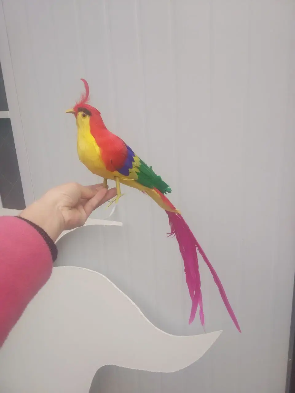 красива имитативната играчка Феникс реалистична цветна длиннохвостая птица подарък от около 50 см Изображение 0 