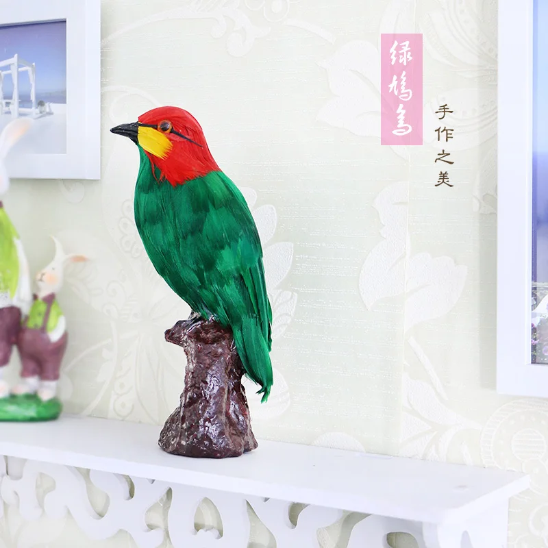 новият модел на зелената птица имитация на Зелен щраус украса на градината подарък от около 18,5x11 см s2916