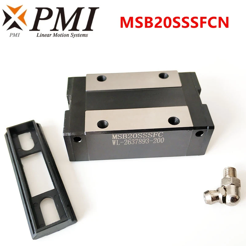 оригинален Тайвански PMI MSB20S MSB20S-N MSB20SSSFCN линеен ръководство плъзгача връщане за CO2 лазерна машина с ЦПУ