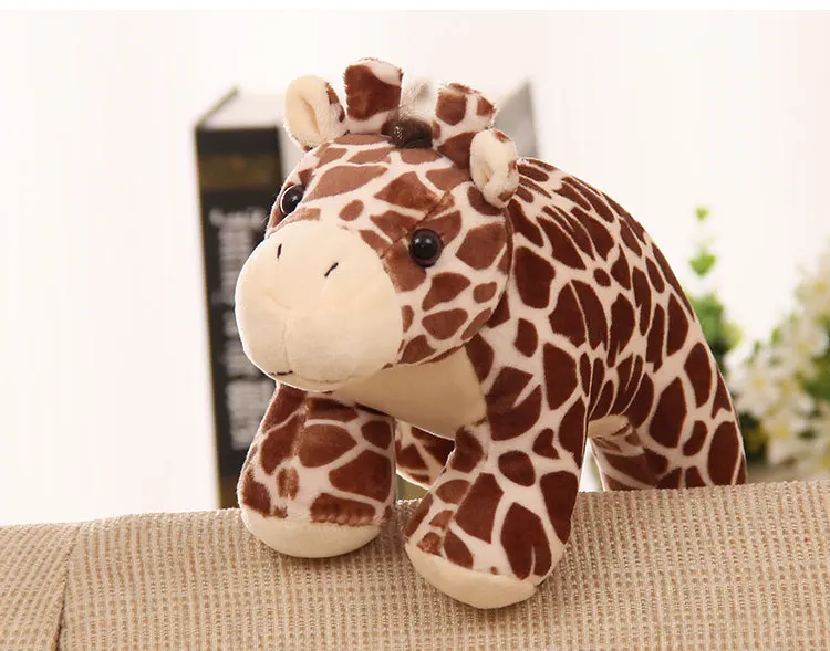 сладък жираф плюшена играчка с високо качество карикатура жираф кукла подарък от около 22 см