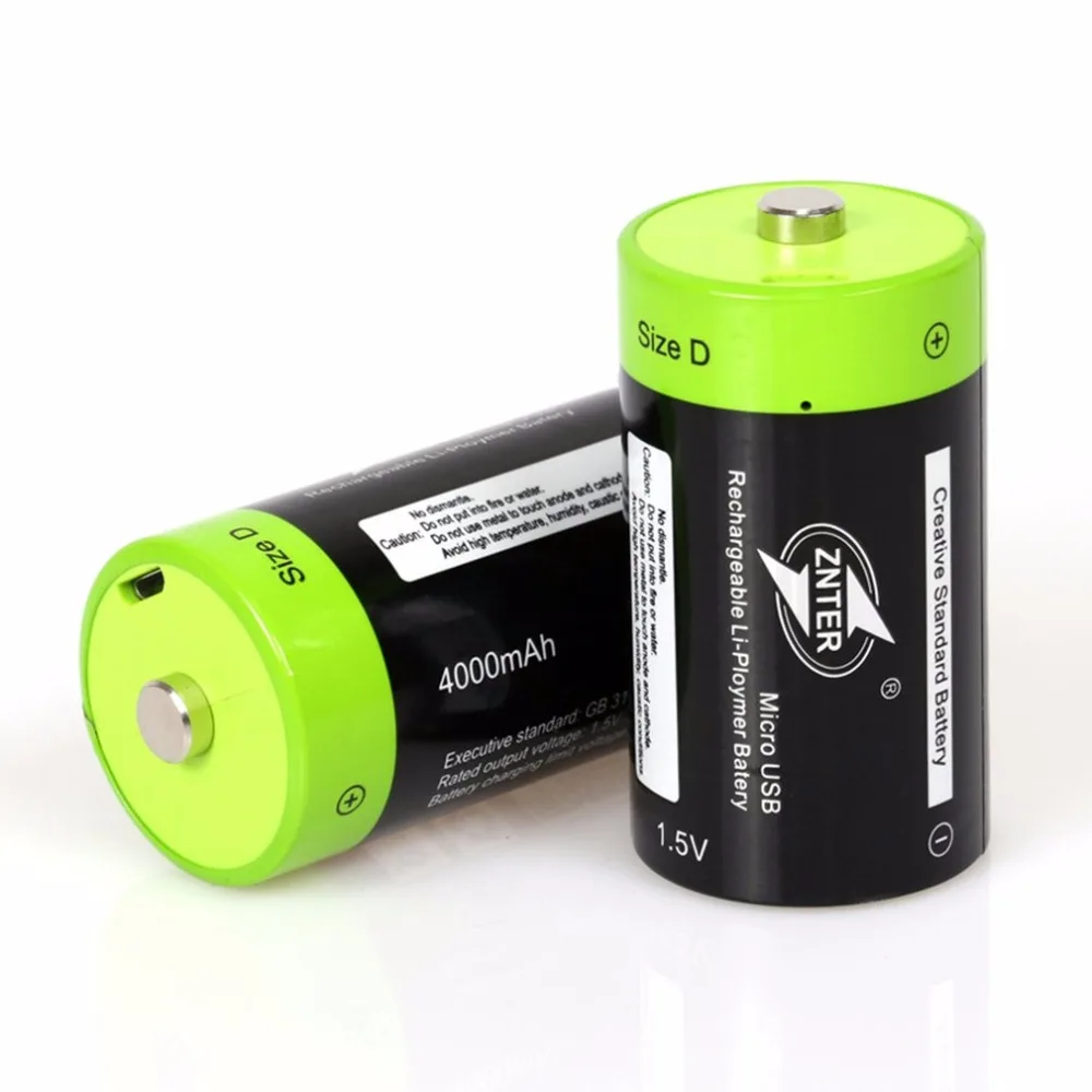 2-4 бр. 1,5 4000 mah Батерия Micro USB Акумулаторни Батерии D Lipo Батерия LR20 За Радиоуправляемой Камери Аксесоари За летателни апарати