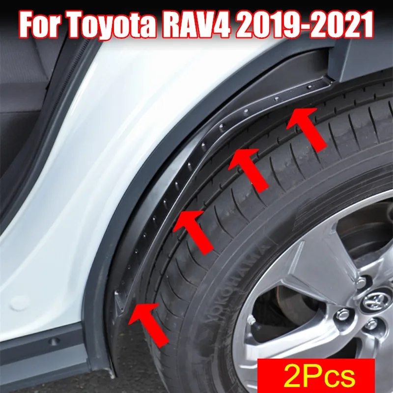 2 елемента Крило на Колата калник на задно колело Почиствам Задното Крило на Гуми Специална Украса За Toyota RAV4 РАВ-4 2019 2020 2021 калник на задно колело за 2021 RAV4