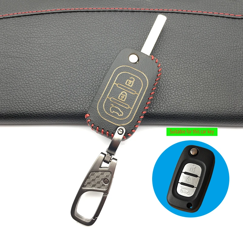 3 Бутона Кожен Калъф за Ключове на Автомобила Калъф за Lada Vesta Granta визуален контрол на Sonq Priora Седан Спорт за Renault/За Benz Защитната Обвивка