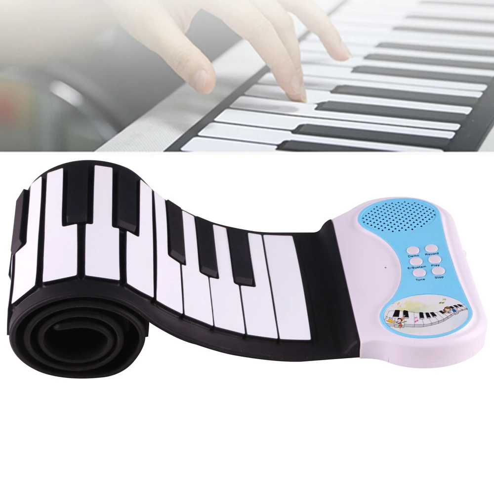 49 Ключове Силиций Гъвкава Ръка Минимизиране на Пиано Електронна Клавиатура Орган Просветление Музикален Подарък за Деца Представа