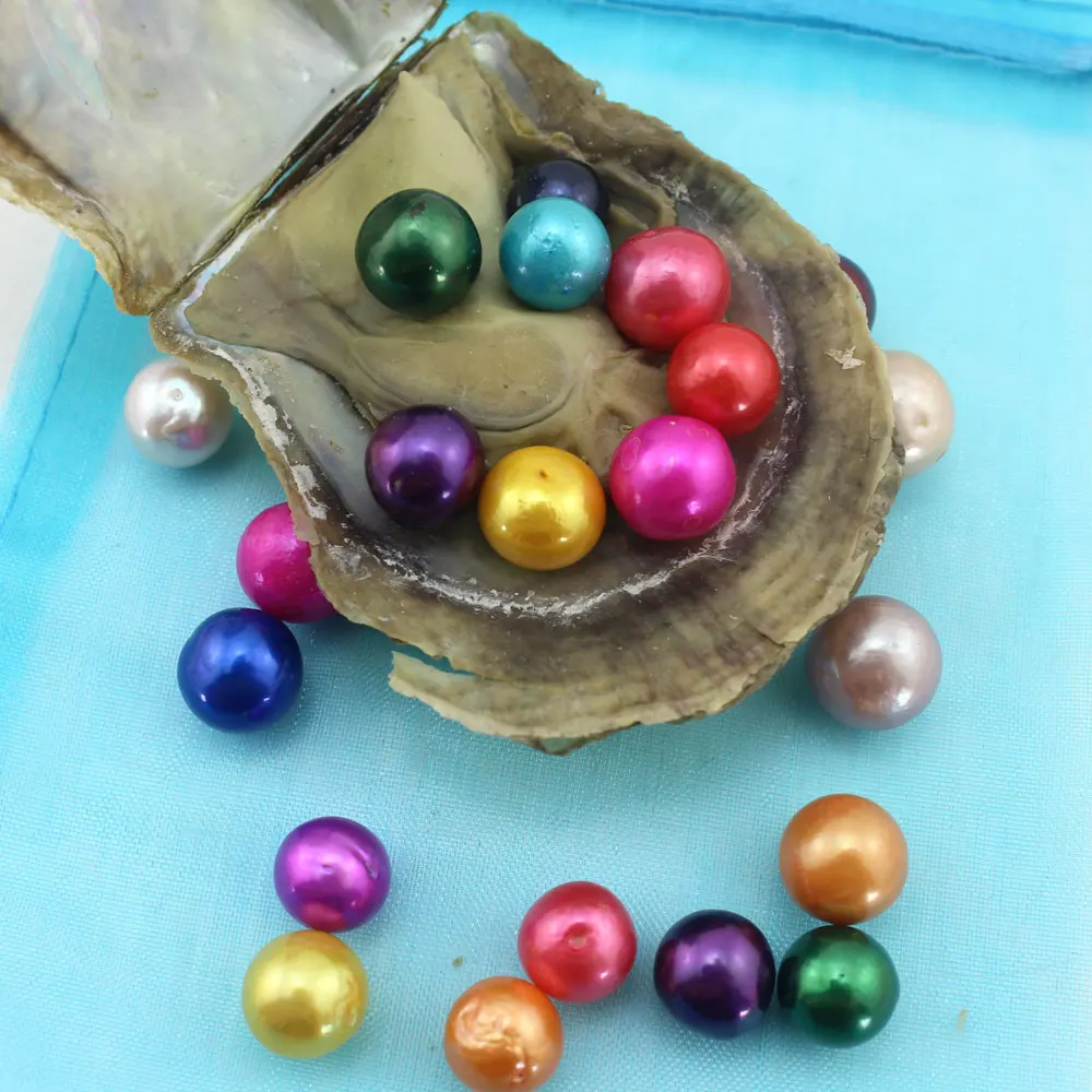Akoya Oysters 5 бр./лот Edison голям кръг перли естествени перли в морската устрице с вакуумна опаковка направи си САМ Бижута P0018 Изображение 1 