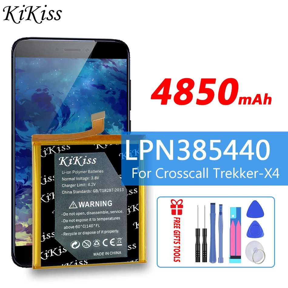 LPN385440 4850 mah Замяна Батерия За мобилен телефон Crosscall Преселник-X4 TrekkerX4