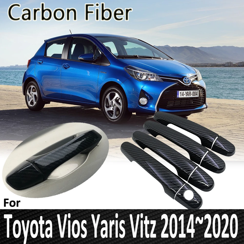 Pop за Toyota Vios Yaris Vitz XP150 2014 2015 2016 2017 2018 2019 2020 Капачка на Дръжката на Вратата Стикер Автомобилни Аксесоари Изображение 0 