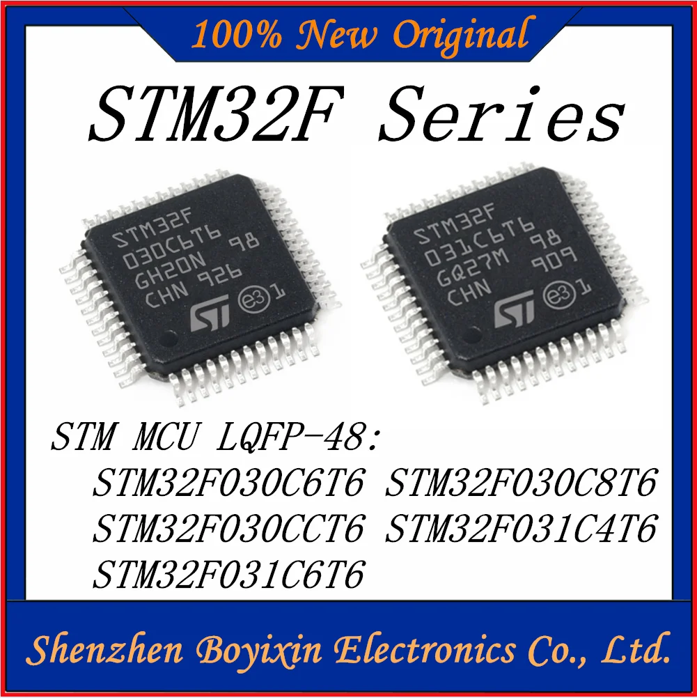 STM32F030C6T6 STM32F030C8T6 STM32F030CCT6 STM32F030CCT6 STM32F031C4T6 STM32F031C6T6 STM32F030 STM32F031 STM32F STM IC MCU LQFP-48