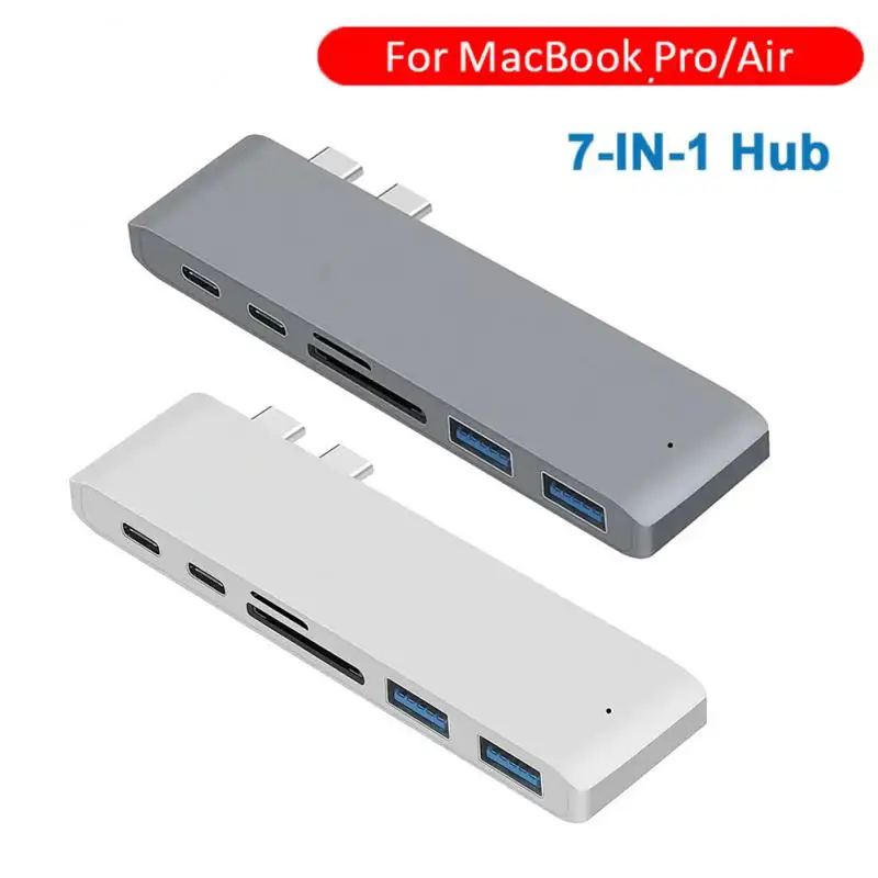 USB 3.1 Type-C Хъб КЪМ HDMI-съвместим Адаптер 4K Thunderbolt 3 C USB Hub с Възел 3.0 TF Слот за SD четец на PD За MacBook Pro / Air