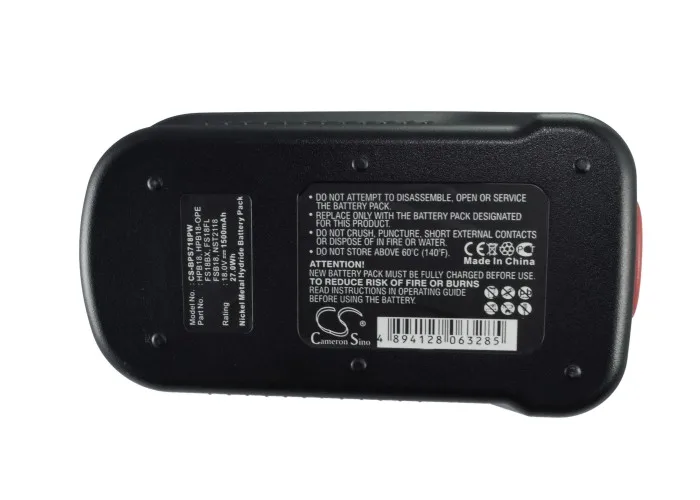 Камерън Китайско 244760-00 A1718 A18 HPB18 Батерия за Black & Decker BDGL1800 BDGL18K-2 XTC183BK XTC18BK CD18SFRK 1500 ма