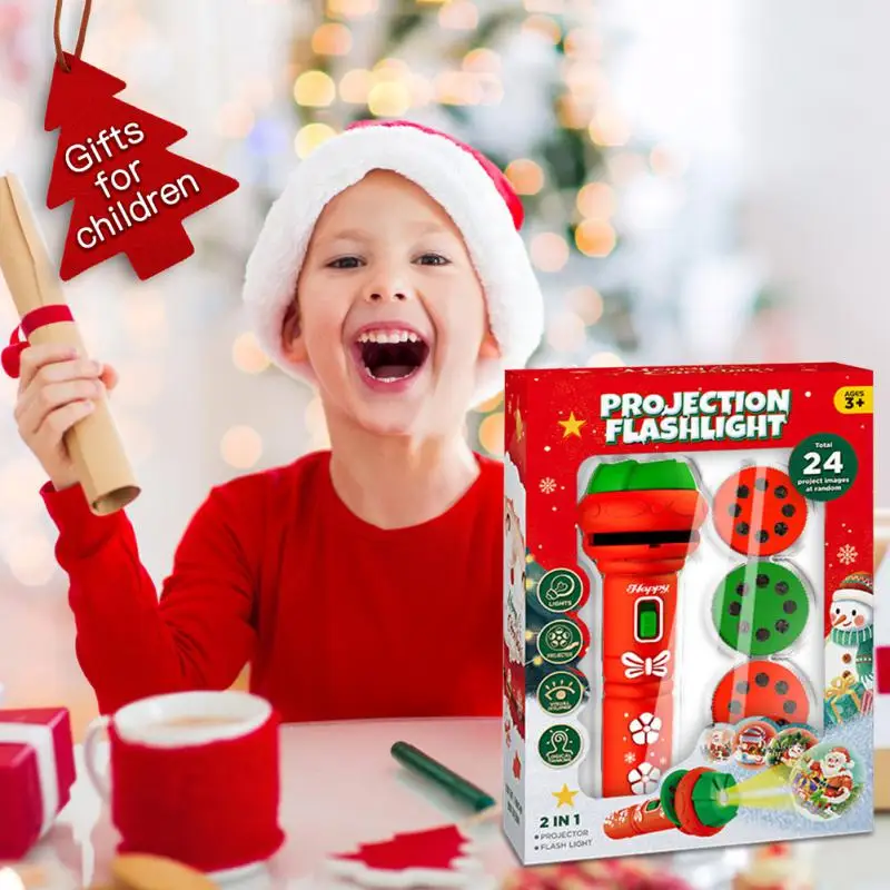 Коледни Подаръци Прожекционен Фенерче Преносим Сладък Cartoony Модел Светещи Играчки Ранните Забавни Играчки За Деца Коледни подаръци