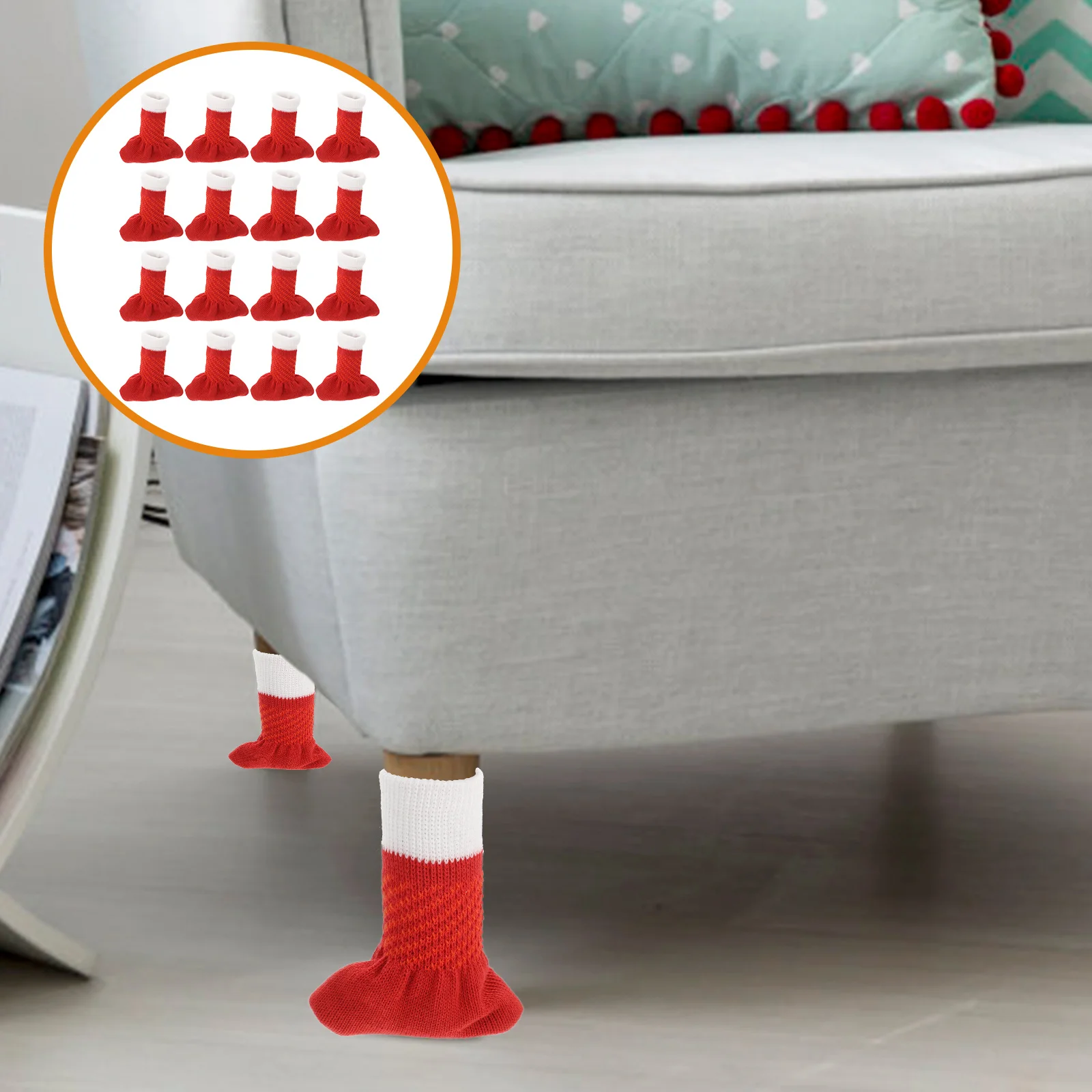 Краката На Стола Крака На Масата Чорап Коледни Седалките Чорапи, Шапки Защита От Надраскване Обувки, Мебели Плат Домашни Ръкави Декор Празнична Плат