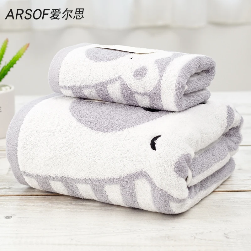 Кърпа от две части, голямо възрастен памучно абсорбирующее домашно памучно кърпа за момчета и момичета, сладко памучно кърпа.