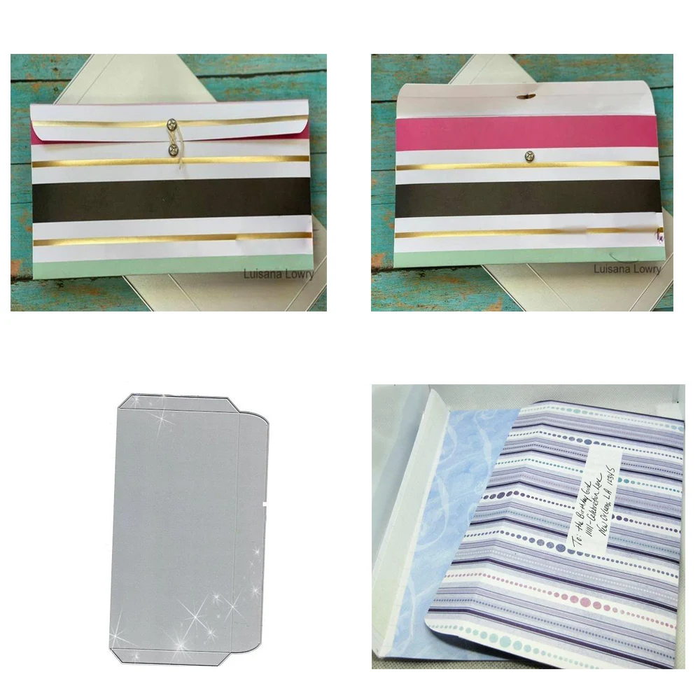 Опаковка плик за поздравителни картички Метални Режещи Печати за Направата на Занаяти Собствените си Ръце, Поздравителна Картичка и Албум на Хартиен Scrapbooking Прозрачен Набор от