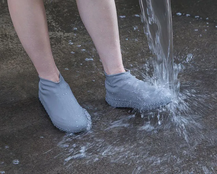 Подходящ за рециклиране на Силиконови Бахилы за Многократна употреба Водоустойчив Бахилы Непромокаеми обувки Нескользящие за многократна употреба бахилы Бахилы за дъжд