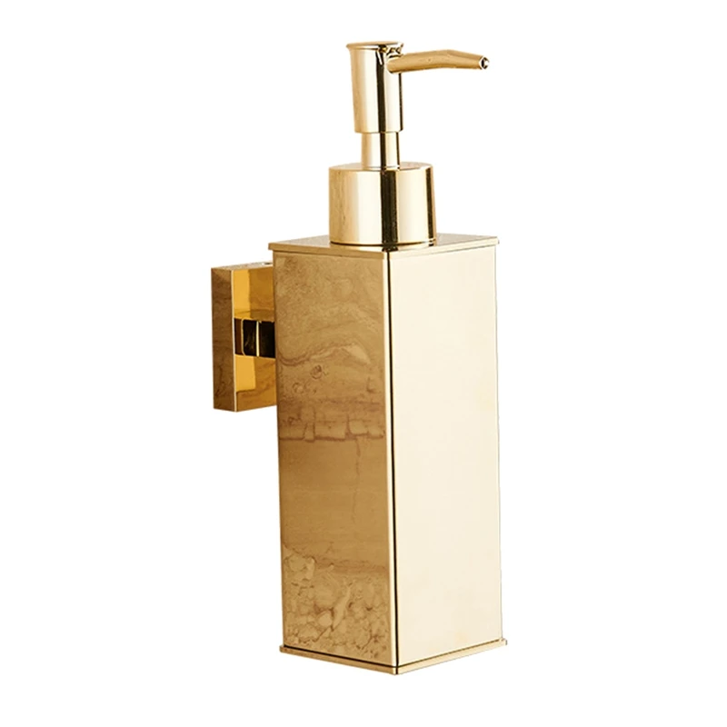 Стената на банята, разпределител за течен сапун е установила бутилка от шампоан Гел Душ злато тензидную За дома, хотели Кухня Изображение 0 
